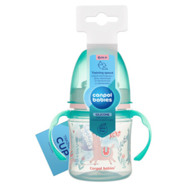 Canpol Babies |  EasyStart |  Siliconen Trainingsbeker  | 120ml  | PP |  EXOTISCHE DIEREN | 6m+
