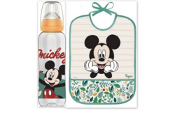 Tigex | Disney |  Mickey set: fles 330 ml+ slabbetje |  6+m |