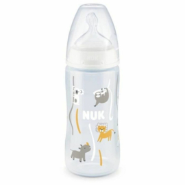 NUK  Serenity  | ZOO |  Fles |  0-6  maanden |  300 ml | speen maat: M  |