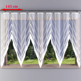 Wisan- Idylla -  jacquard vitrage -  Gordijn 440x180 cm - Curtains  - Jacquardgordijnen- wit-