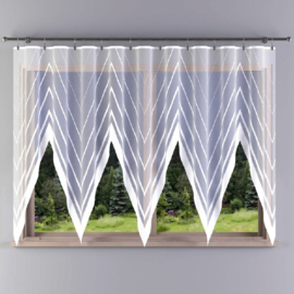 Wisan- Idylla -  jacquard vitrage -  Gordijn 440x180 cm - Curtains  - Jacquardgordijnen- wit-