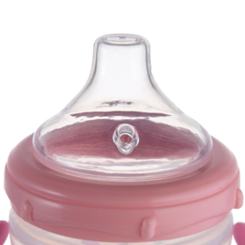 Canpol Babies  Love& Sea Antilekbeker Siliconen Tuit roze-  180ml -9m+