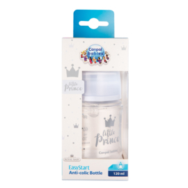 Canpol Babies | Little Prince |  Easy Start Anti-Koliek babyfles | blauw |  0m+ |  120ml |