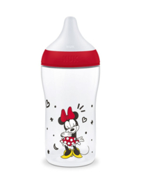 NUK Perfect Match Babyfles 260 ml – Siliconen Speen M – 3m+ – Minnie