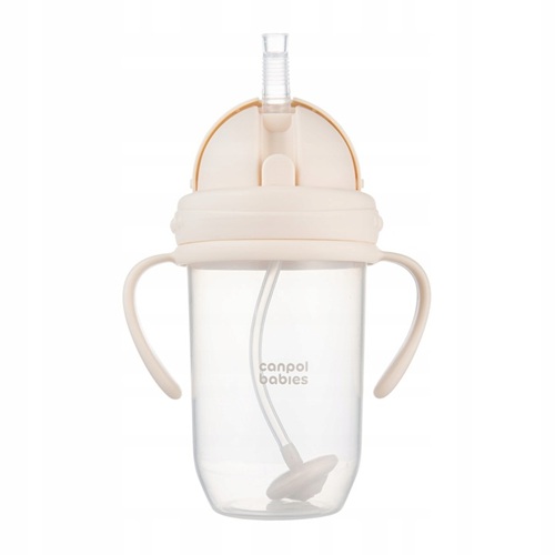 Canpol Baby |  Rietjesbeker met Handvaten | met Flip-top verzwaard rietje  | 270ml
