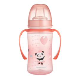 Canpol Babies  | EasyStart | Siliconen Trainingsbeker |  240ml | PP |  EXOTISCHE DIEREN |  roze