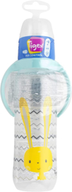 Tigex Haas,  geel/ turkoois - babyfles air control  -  330 ml