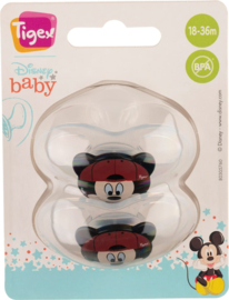 Tigex  Soft Touch Friends fopspeen | siliconen fopspeen | Disney Mickey | 2 stuks