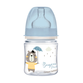 Canpol Babies BONJOUR PARIS (blauw) Easy Start Anti-Koliek babyfles 0m+, 120 ml