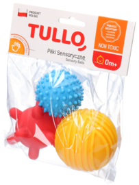 Tullo Sensorische textuurballen - Set van 3- 0m+