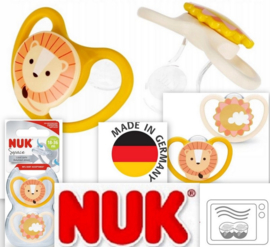 NUK | Space | fopspeen met extra ventilatie | leeuw en zon |