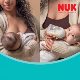 NUK Perfect Match Babyfles met Temperatuurindicator 150 ml – Siliconen Speen S