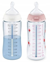 NUK |  First Choice+ |  Winnie de Poeh Ezel |  babyfles  |  0-6 maanden | temperatuurcontrole |  150 ml