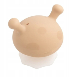 Mombella -  rustgevende mushroom bijtring – voor tandjes en kalmering- 3m+- Chill Oat / beige