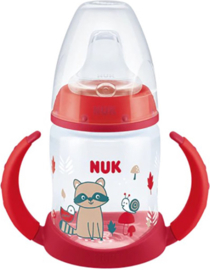 NUK Serenity Plus | overgangsbeker  met handvat 150ml | rood | 4+ maanden |