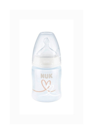 NUK First Choice+ ,  Hart, babyfles, 0-6 maanden, temperatuurcontrole, anti-kolic-ventiel, 150 ml,