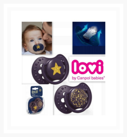 Lovi Stardust fopspenen 2 st. set- violet