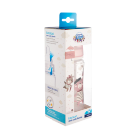 Canpol Babies BONJOUR PARIS (roze) Easy Start Anti-Koliek babyfles 3m+, 240 ml