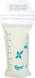 Tigex |  Moedermelkbewaarzakjes zakjes | 180 ml | 20 stuks |