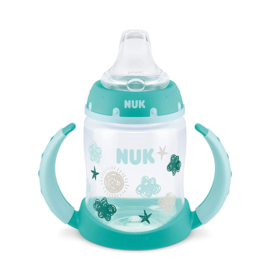 NUK First Choice |  Fles om te leren drinken 150ml |   6-18maanden | turkooise |