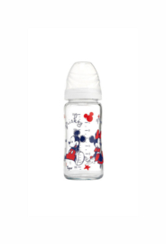 Tigex |  Glazen fles  |  3 SPEED |  240ml  | Disney Baby | Mickey Minnie| 0-6m |