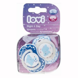 Lovi Elephant Night&Day boy  fopspenen 2 st. set,