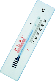 Koelcelthermometer wit metaal -30+50:1℃