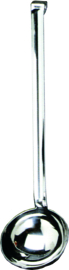 Opscheplepel naadloos rvs Ø6 cm 27 cm lang