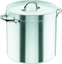 Kookpan aluminium met deksel 17,25 liter 28x28 cm