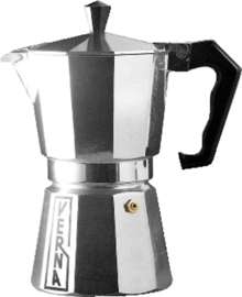 Espresso maker Verna aluminium 9 kops