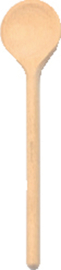 Lepel hout vlak/rond 20 cm