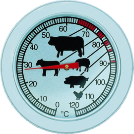 Vleesthermometer insteek bimetaal waterdicht 0-120℃