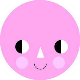 Sticker Moon pink