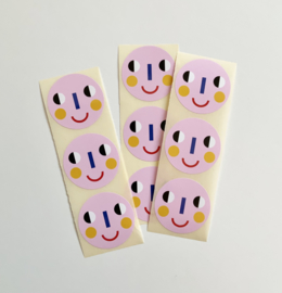 Stickers Smiley pink