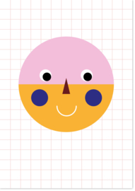 Happy Face grid poster