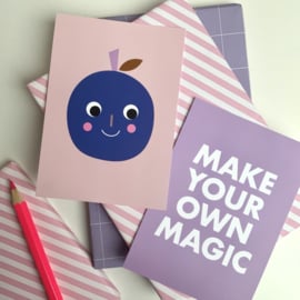 Appeltje blauw kaart