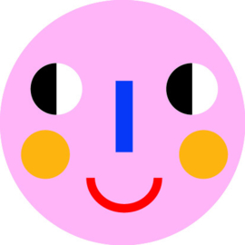 Stickers Smiley pink