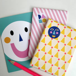 Sticker Smiley Blue