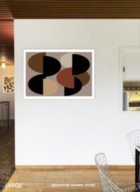 EIGHT O'CLOCK | Midcentury Graphic Studio | Werk op aluminium mat wit
