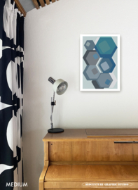 NETWORK | Midcentury Graphic Studio | Werk op aluminium mat wit