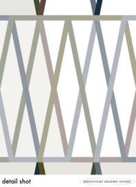 CROSSING | Midcentury Graphic Studio | Werk op aluminium mat wit