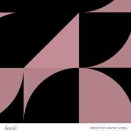DIRECTION (dusty pink) | Midcentury Graphic Studio | Werk op aluminium mat wit