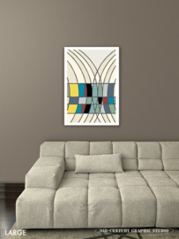 BUTTERFLY | Midcentury Graphic Studio | Werk op aluminium mat wit