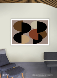 EIGHT O'CLOCK | Midcentury Graphic Studio | Werk op aluminium mat wit