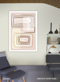 INSIDE OUT | Midcentury Graphic Studio | Werk op aluminium mat wit