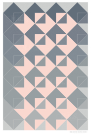 MESSAGE | Mid-Century Graphic Studio | Art print op aluminium mat wit