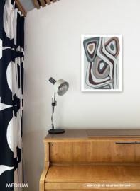 CAPE TOWN | Midcentury Graphic Studio | Werk op aluminium mat wit