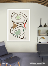 BABY  | Midcentury Graphic Studio | Werk op aluminium mat wit