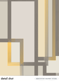 RECTANGLE COLLECTION | Midcentury Graphic Studio | Werk op aluminium mat wit