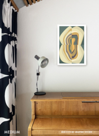 CORE | Midcentury Graphic Studio | Werk op aluminium mat wit